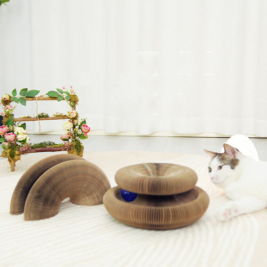 Organ Corrugated Paper Wear-resistant Non-flaking Foldable Cat Scratching for Board Cats