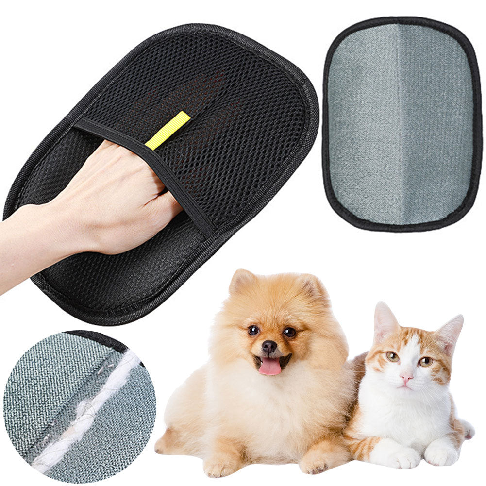 Pet Hair Remover Mitt - Pet Hair Remover Glove For Dogs, Cats, Rabbits With Long, Short, Curly Hair